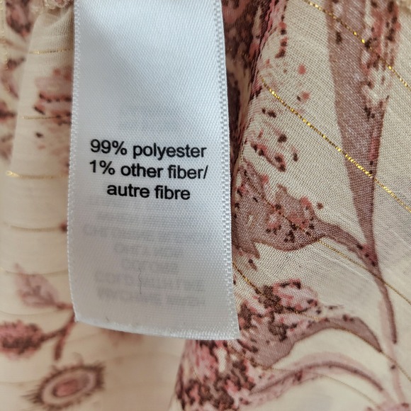 Maurices Cream Floral Print Kimono Cardigan Duster Lightweight Boho 1X - Picture 5 of 7